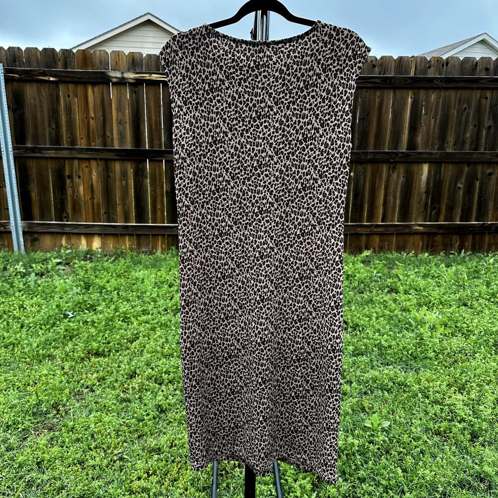 Talbots animal print dress size Medium - Picture 2 of 5